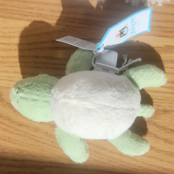 Jellycat Fluffy Turtle 2.8x3.5" ๐ข Soft & Plush NWT - Picture 6 of 6